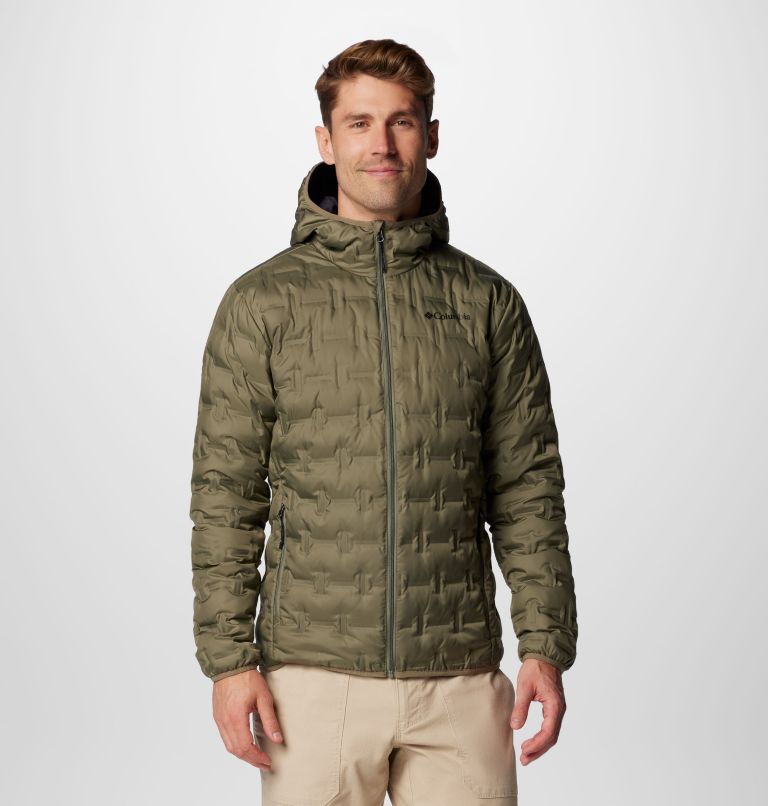 Men s Delta Ridge II Down Hooded Jacket Columbia Sportswear