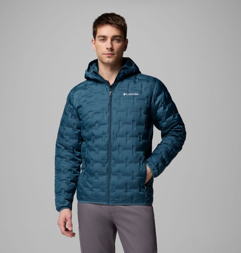 Men's Delta Ridge II Down Hooded Jacket, Color: Everblue, image 1