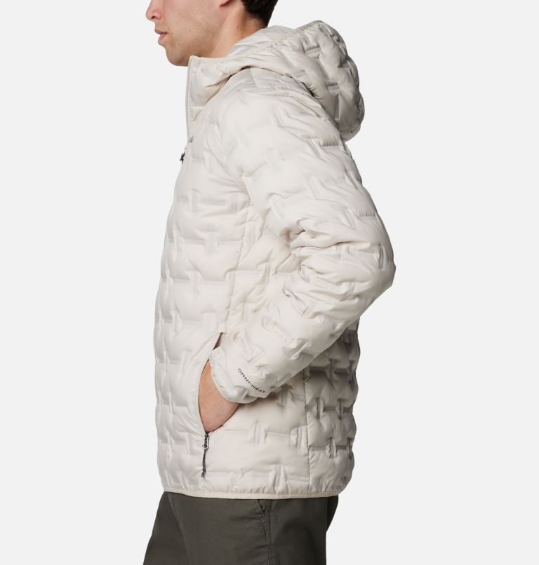 Men's Delta Ridge Down Hooded Jacket, Color: Dark Stone, image 3