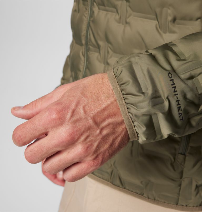 Men's Delta Ridge Down Hooded Jacket, Color: Stone Green, image 8