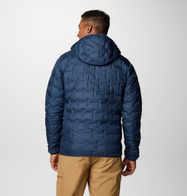 Men's Delta Ridge Down Hooded Jacket, Color: Collegiate Navy, image 2