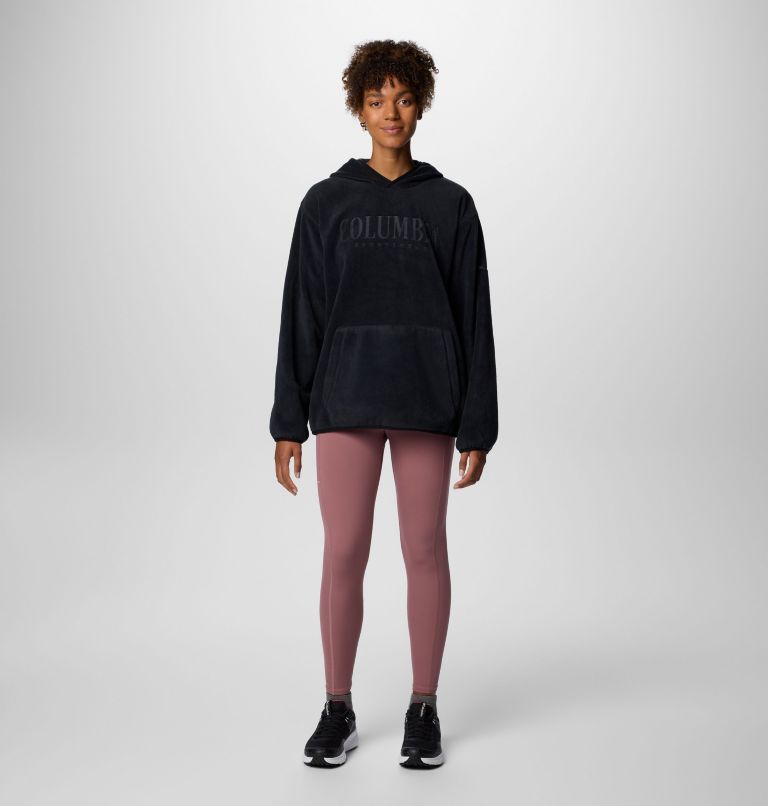 Women's Columbia Trek Fleece Hoodie, Color: Black, Casual Brand, image 3