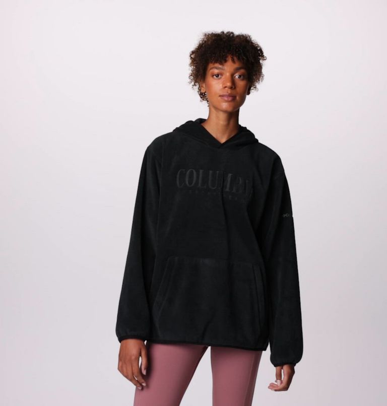 Women's Columbia Trek Fleece Hoodie, Color: Black, Casual Brand