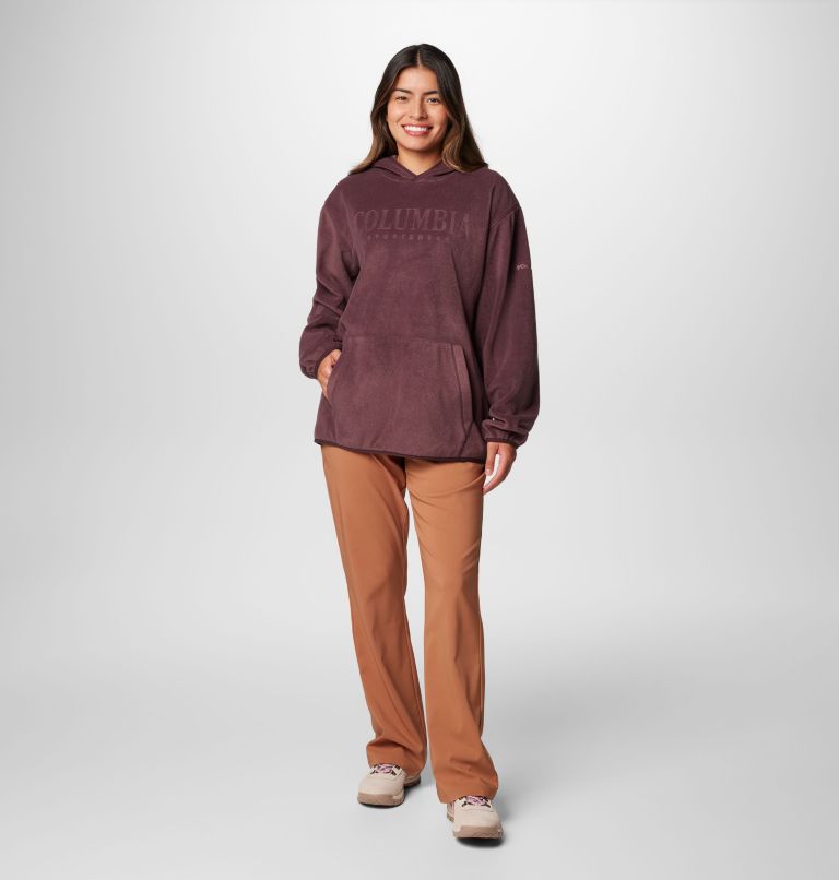 Women's Columbia Trek Fleece Hoodie, Color: Moonvista, Casual Brand, image 3