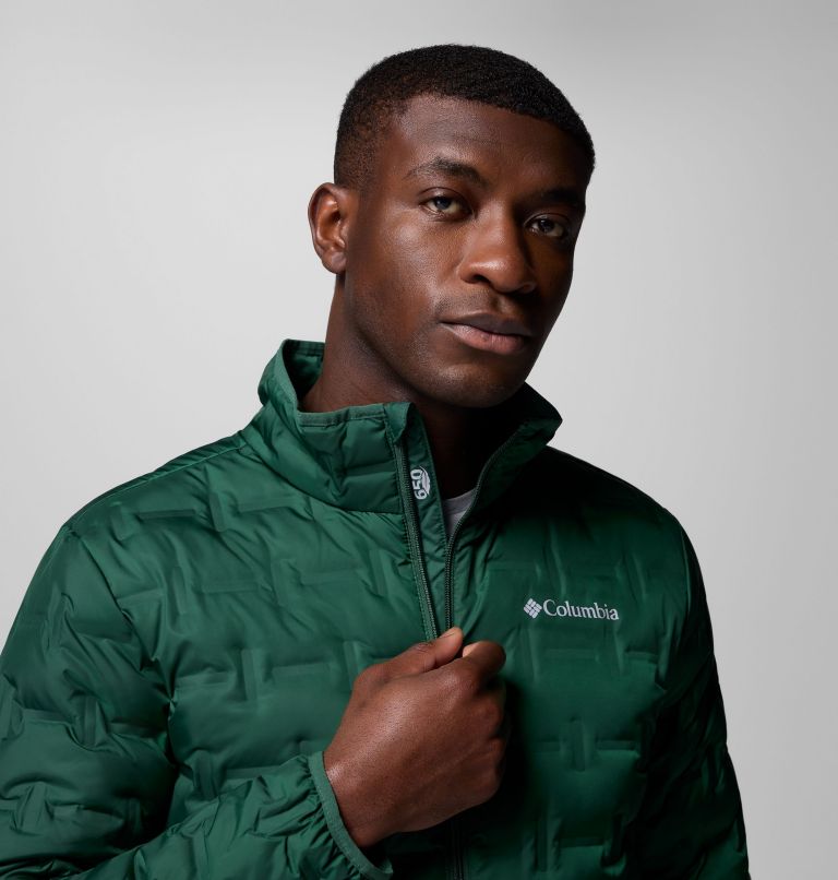 Men's Delta Ridge II Down Jacket, Color: Rain Forest, image 6