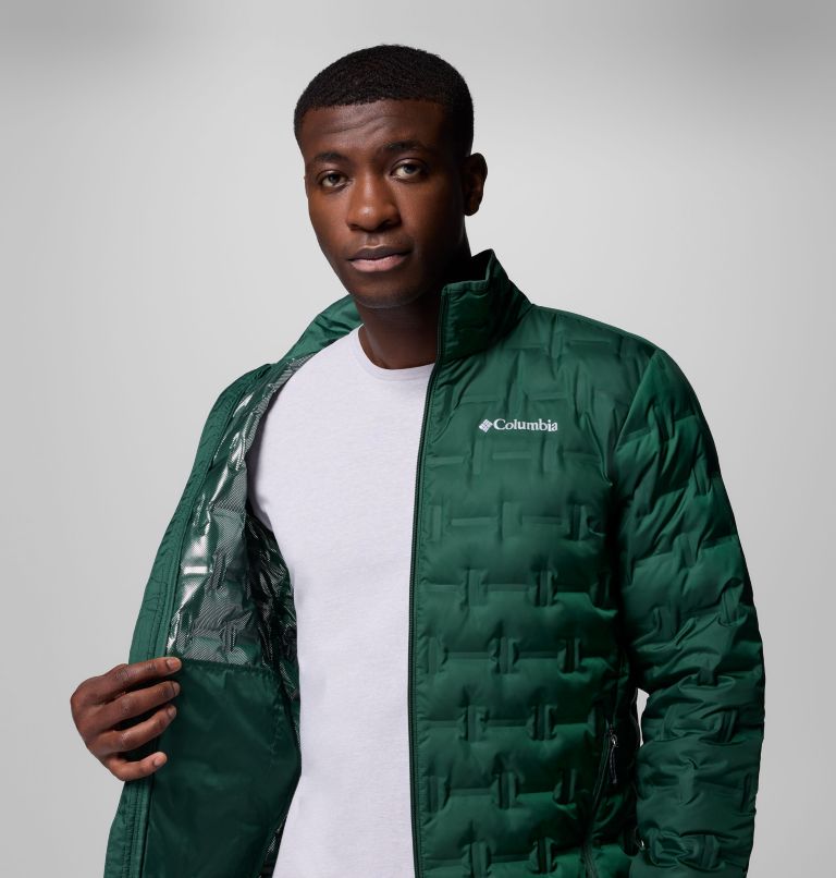 Men's Delta Ridge II Down Jacket, Color: Rain Forest, image 7