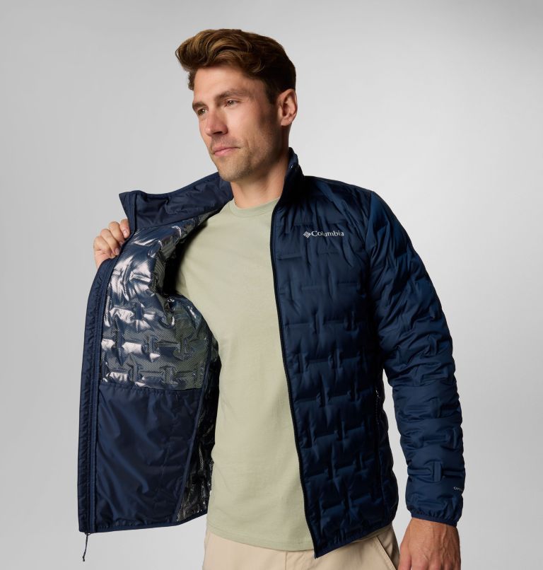 Men's Delta Ridge II Down Jacket, Color: Collegiate Navy, image 6