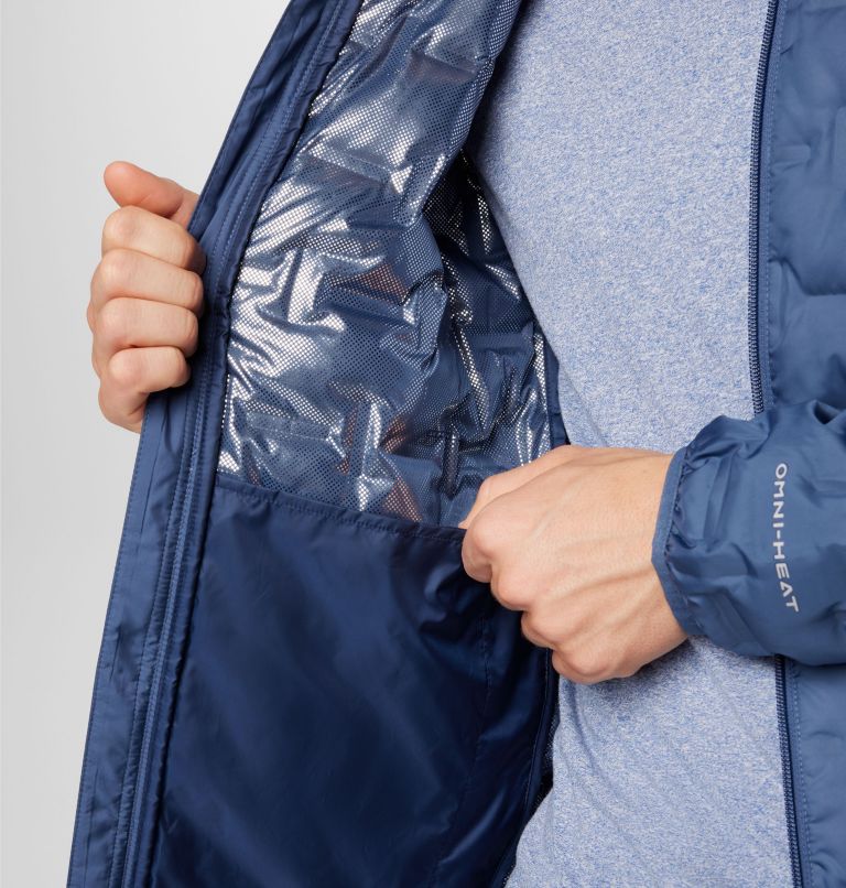 Men's Delta Ridge II Down Jacket, Color: Dark Mountain, image 7