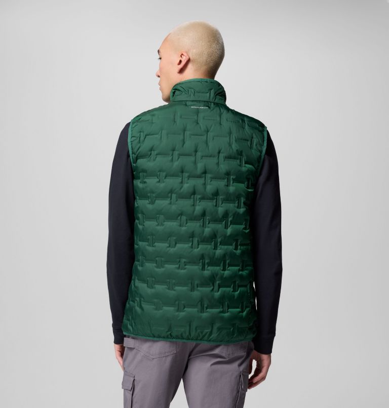 Men's Delta Ridge II Down Vest, Color: Rain Forest, image 3