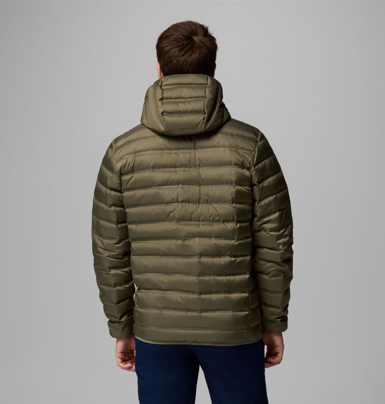 Men's Lake 22 II Down Hooded Jacket, Color: Stone Green, image 3