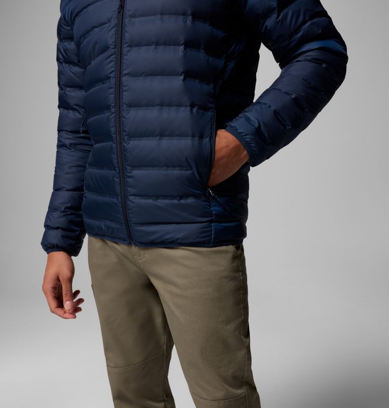 Men's Lake 22 II Down Hooded Jacket, Color: Collegiate Navy, image 8
