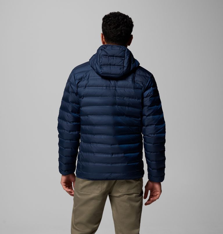 Men's Lake 22 II Down Hooded Jacket, Color: Collegiate Navy, image 3