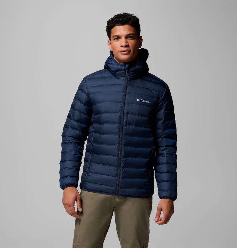 Men's Lake 22 II Down Hooded Jacket, Color: Collegiate Navy, image 1