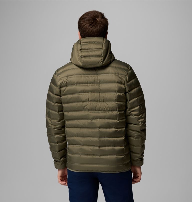Men's Lake 22 II Down Hooded Jacket, Color: Stone Green, image 3