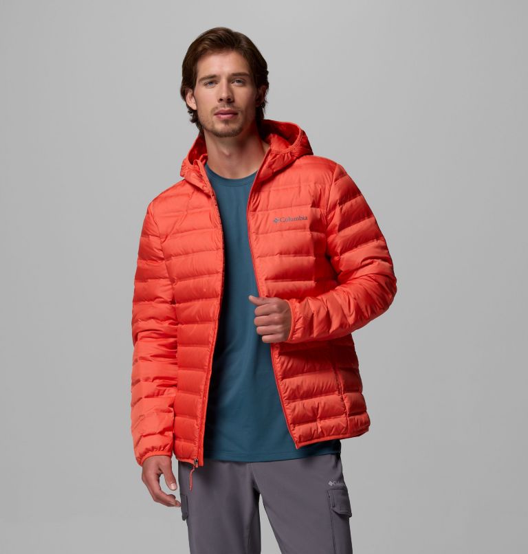 Men's Lake 22 II Down Hooded Jacket, Color: Zing, image 5