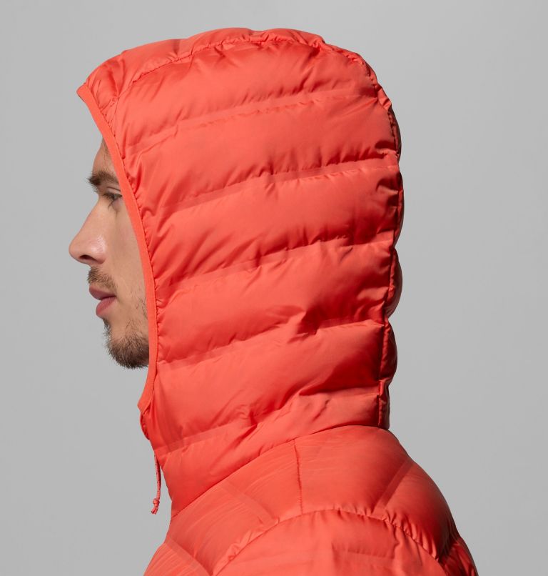 Men's Lake 22 II Down Hooded Jacket, Color: Zing, image 7