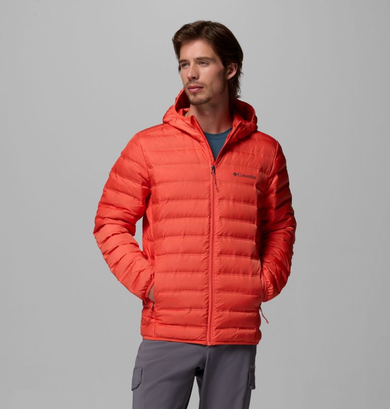 Men's Lake 22 II Down Hooded Jacket, Color: Zing, image 1