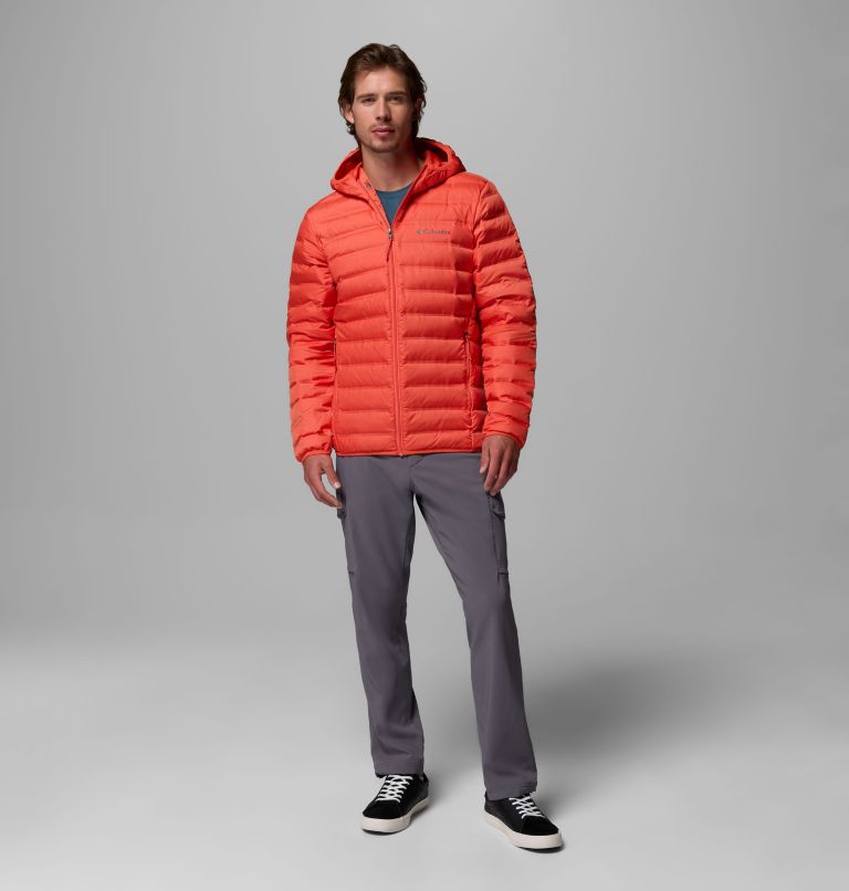 Men's Lake 22 II Down Hooded Jacket, Color: Zing, image 2