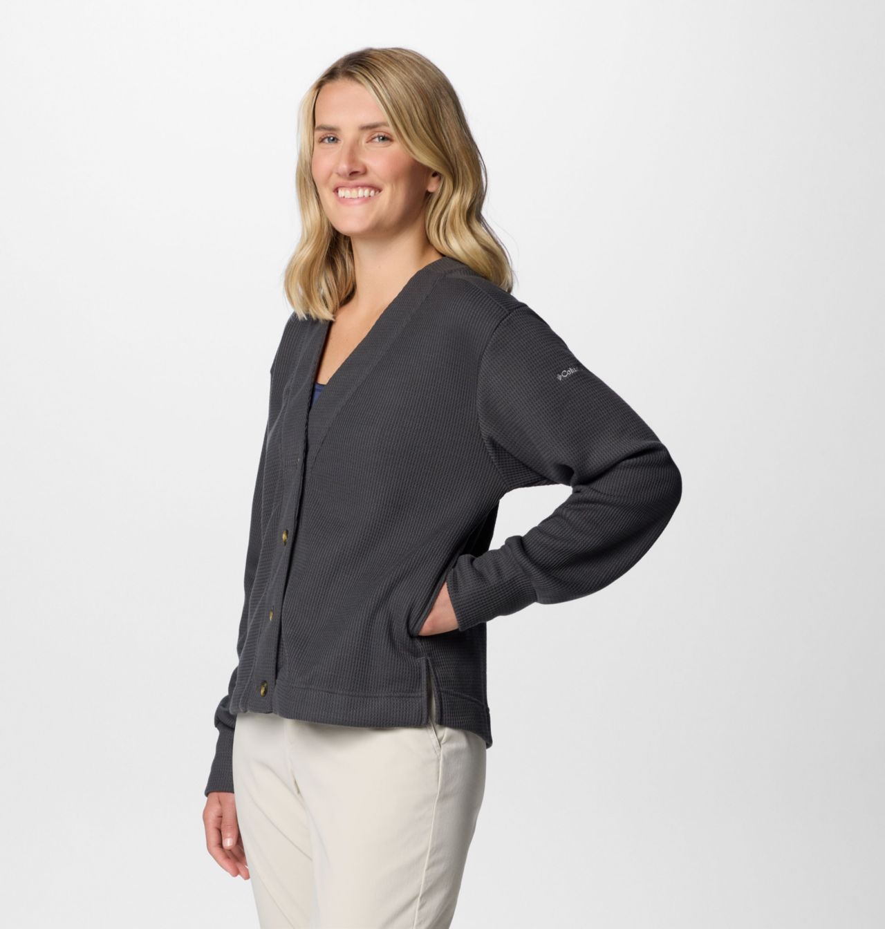 Women's Holly Hideaway™ Waffle Cardigan | 011 | S 4