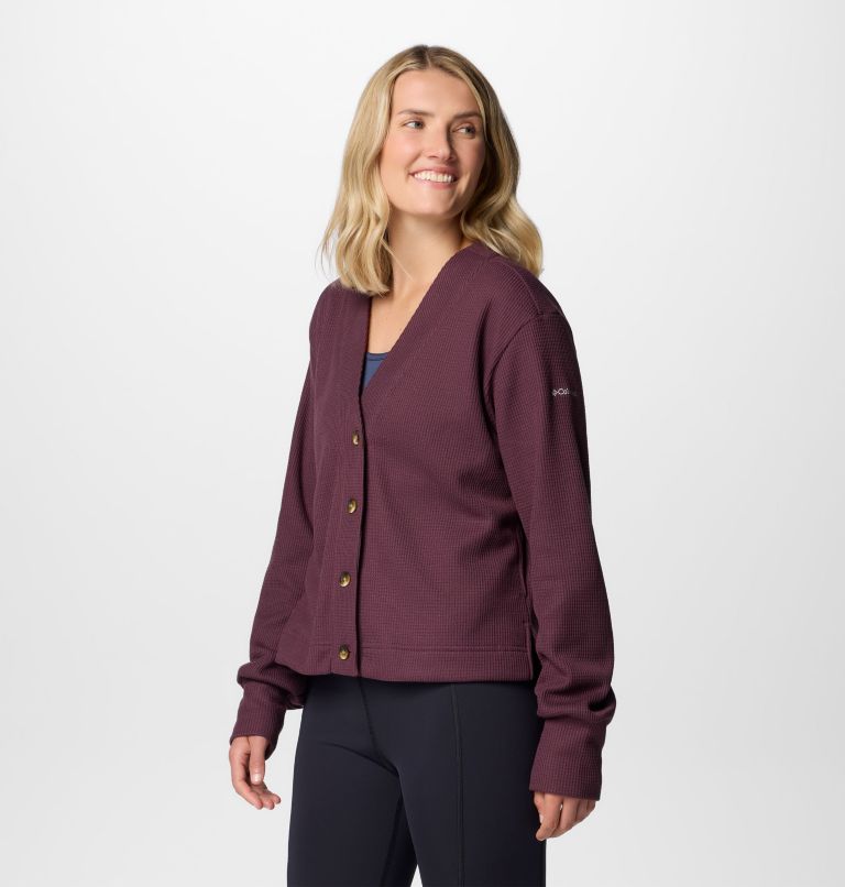 Cardigan en tricot gaufré Holly Hideaway Femme | 607 | XXL, Color: Moonvista, image 4