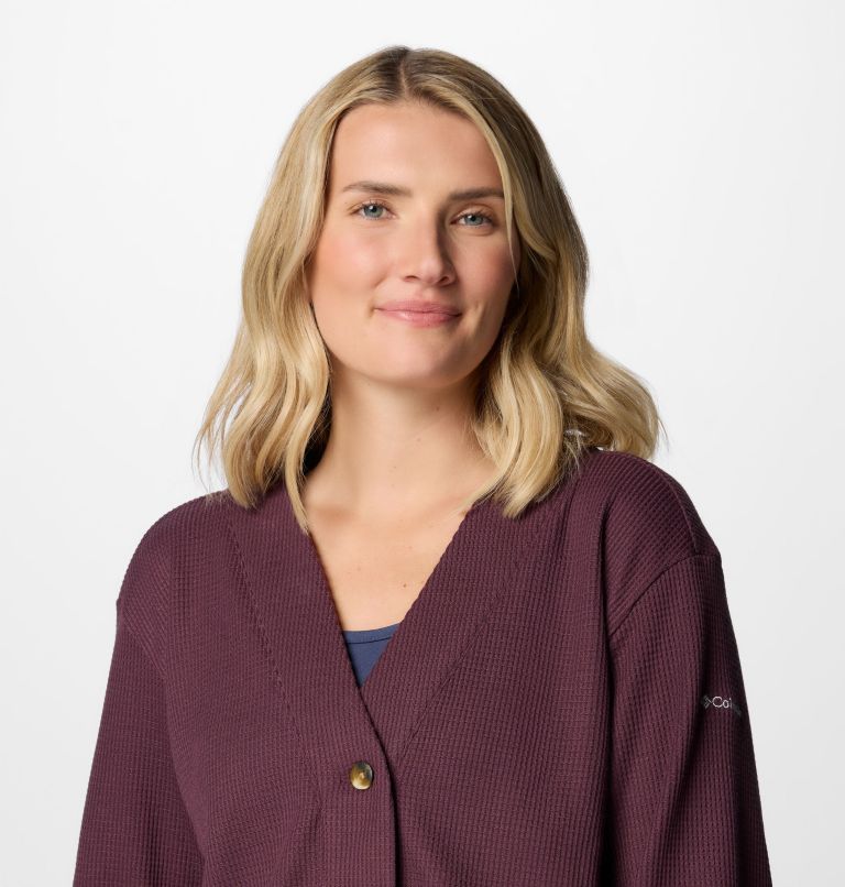 Cardigan en tricot gaufré Holly Hideaway Femme | 607 | XXL, Color: Moonvista, image 5