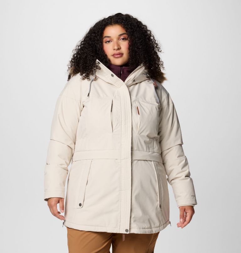 Columbia Women s Payton Pass II Insulated Jacket Plus Size 1x Beige