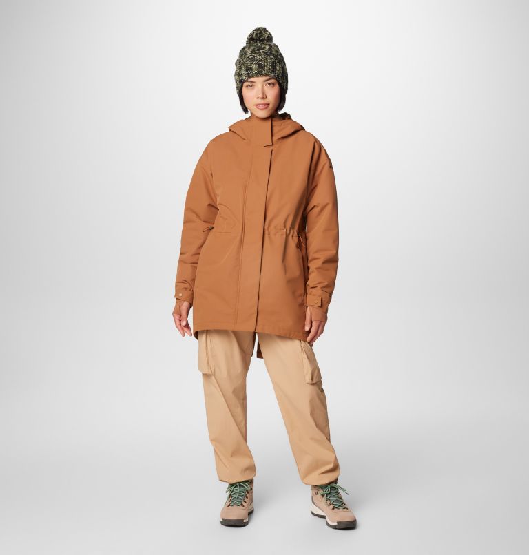Veste Isolée Imperméable Venture Days Femme, Color: Camel Brown, image 3