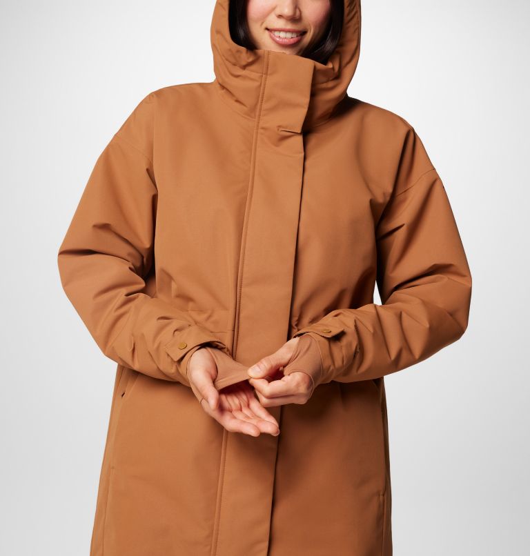 Veste Isolée Imperméable Venture Days Femme, Color: Camel Brown, image 8