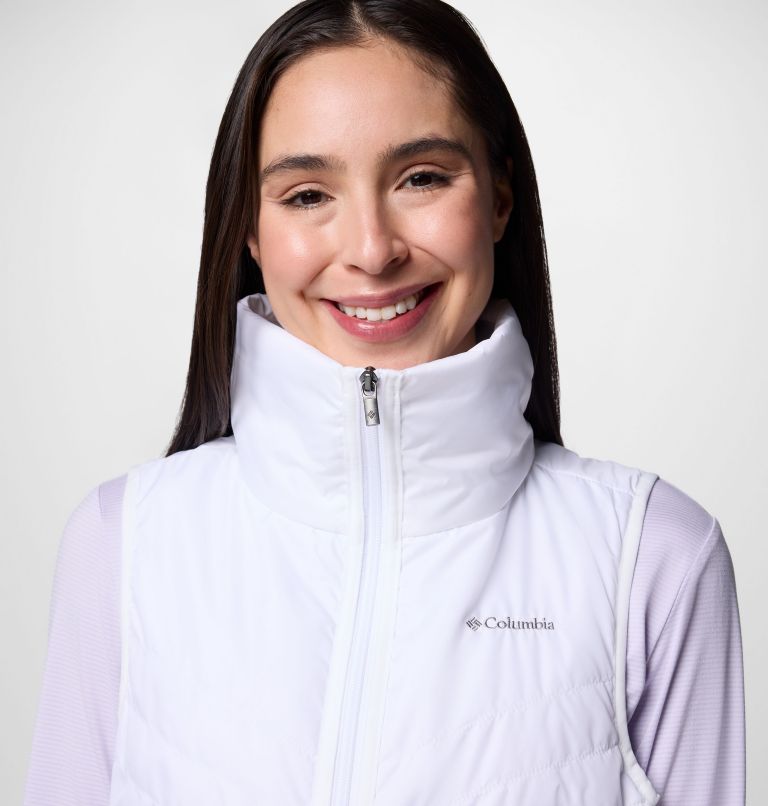 Women's Mix It Around Long Vest II, Color: White, image 4