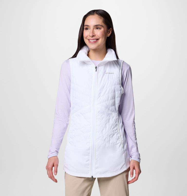 Women's Mix It Around Long Vest II, Color: White, image 1