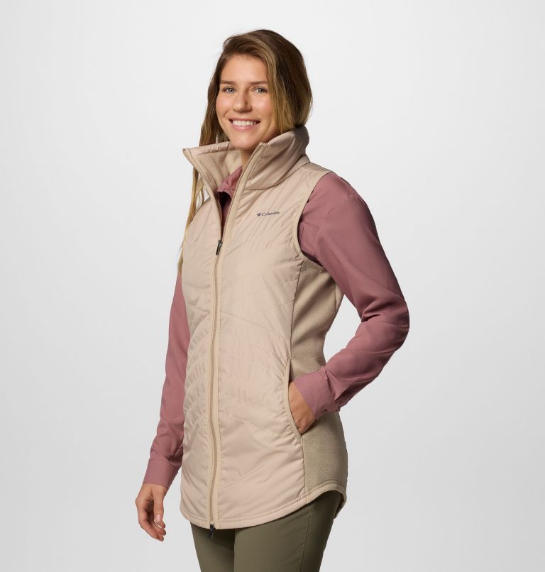 Women's Mix It Around Long Vest II, Color: Ancient Fossil, image 3