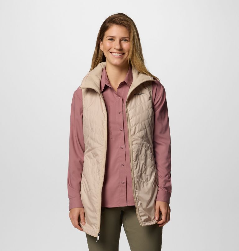 Women's Mix It Around Long Vest II, Color: Ancient Fossil, image 5