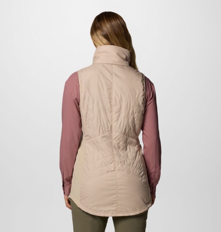 Women's Mix It Around Long Vest II, Color: Ancient Fossil, image 2