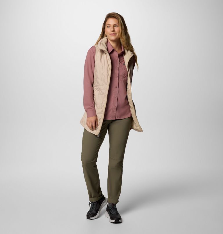Women's Mix It Around Long Vest II, Color: Ancient Fossil, image 6