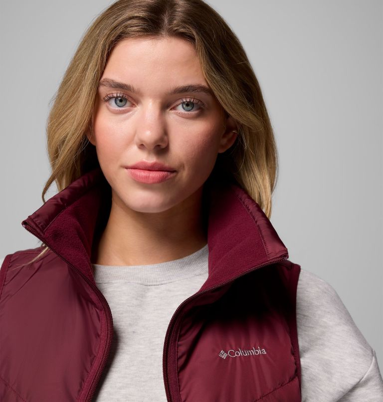 Women's Mix It Around Long Vest II, Color: Rich Wine, image 4