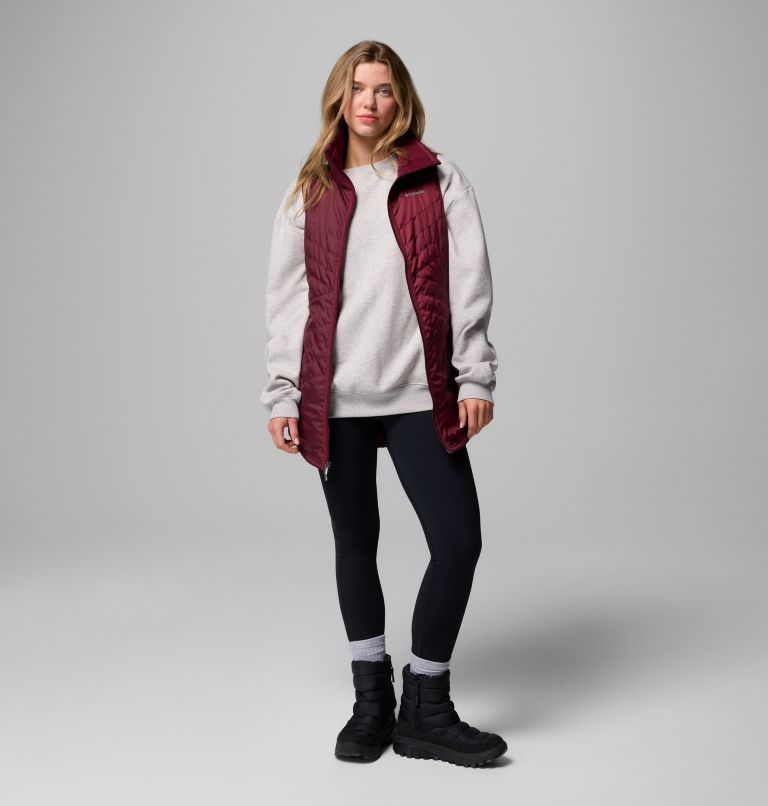 Women's Mix It Around Long Vest II, Color: Rich Wine, image 6