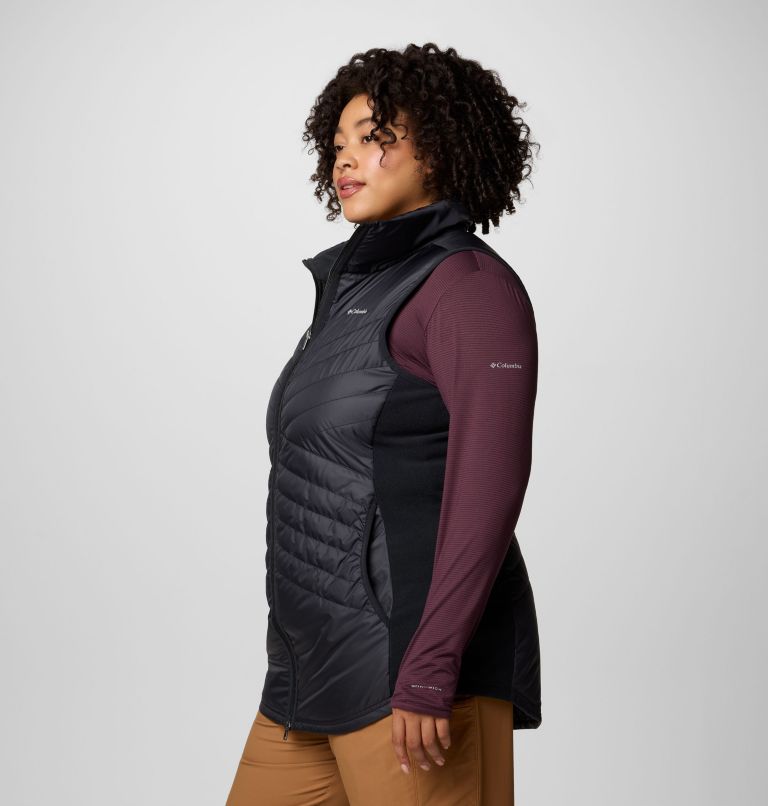 Women's Mix It Around Long Vest II - Plus Size, Color: Black, image 4