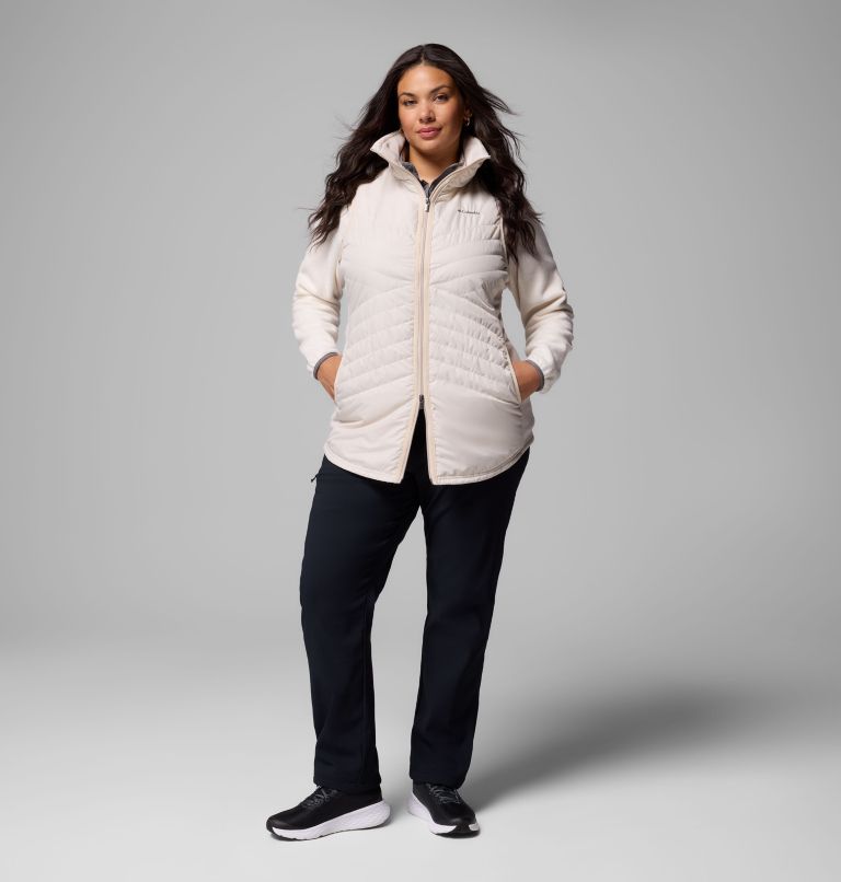 Women's Mix It Around Long Vest II - Plus Size, Color: Dark Stone, image 2