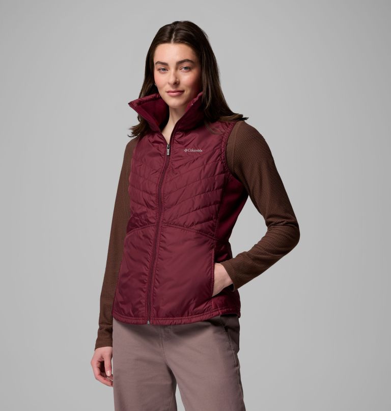 Women's Mix It Around Vest III, Color: Rich Wine, image 1