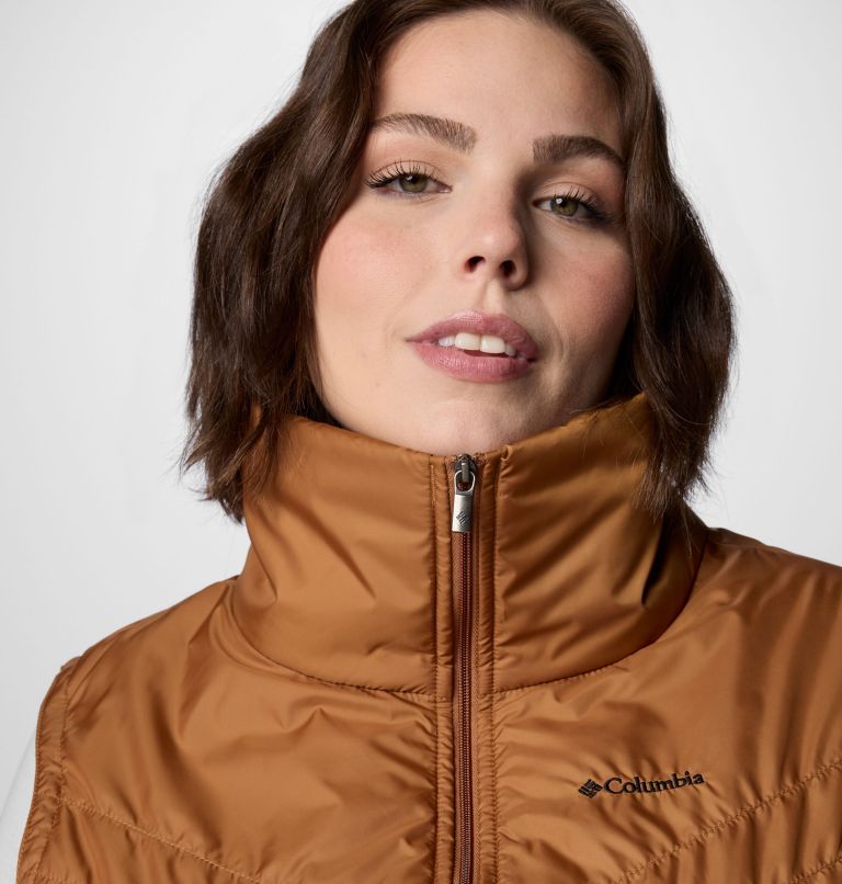 Women's Mix It Around Vest III - Plus Size, Color: Camel Brown, image 5
