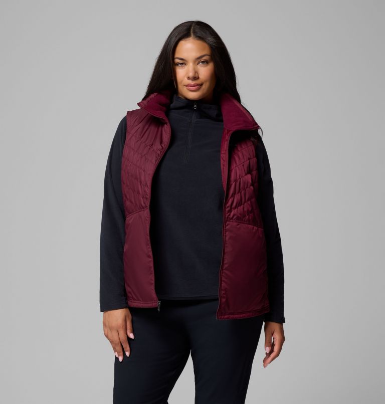 Women's Mix It Around Vest III - Plus Size, Color: Rich Wine, image 5