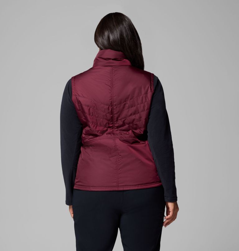 Women's Mix It Around Vest III - Plus Size, Color: Rich Wine, image 3
