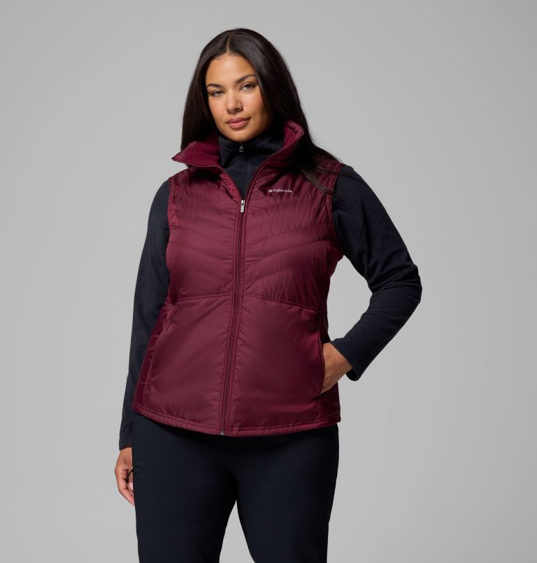 Women's Mix It Around Vest III - Plus Size, Color: Rich Wine, image 1