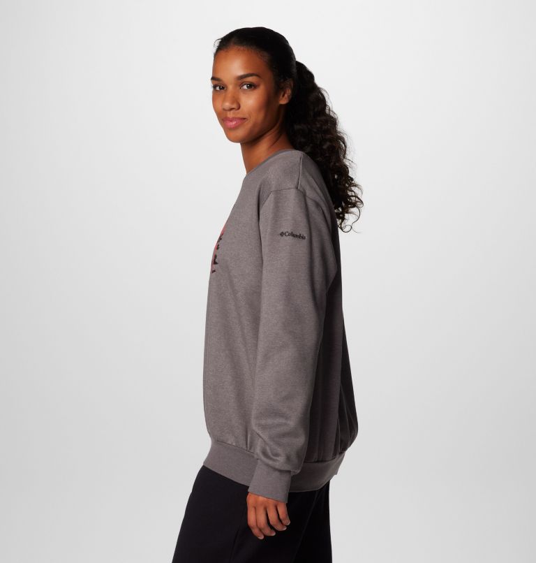Chandail à col rond Hart Mountain III pour femmes, Color: City Grey, Treehome Omblur, image 4