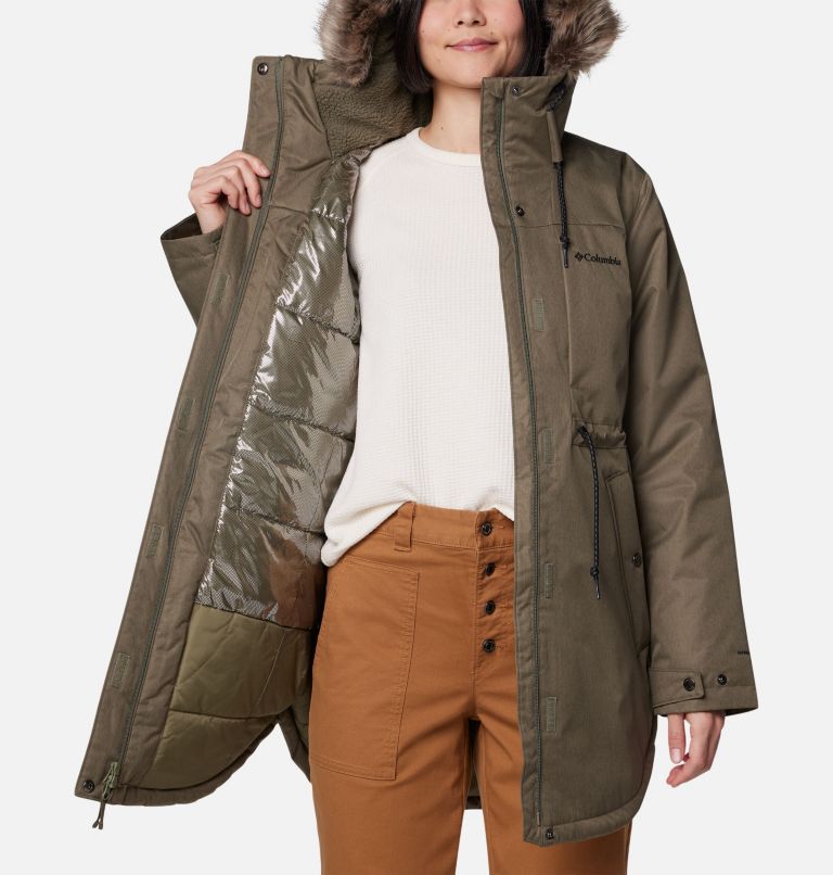 Women's Suttle Mountain II Parka, Color: Stone Green, image 5
