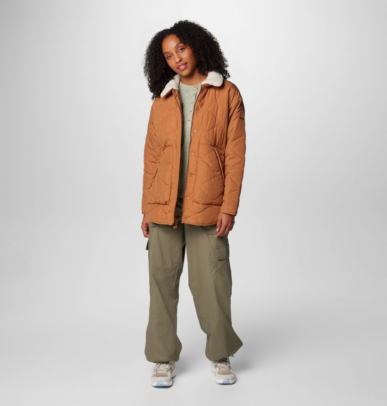 Women's Birchwood II Quilted Jacket, Color: Camel Brown, image 3