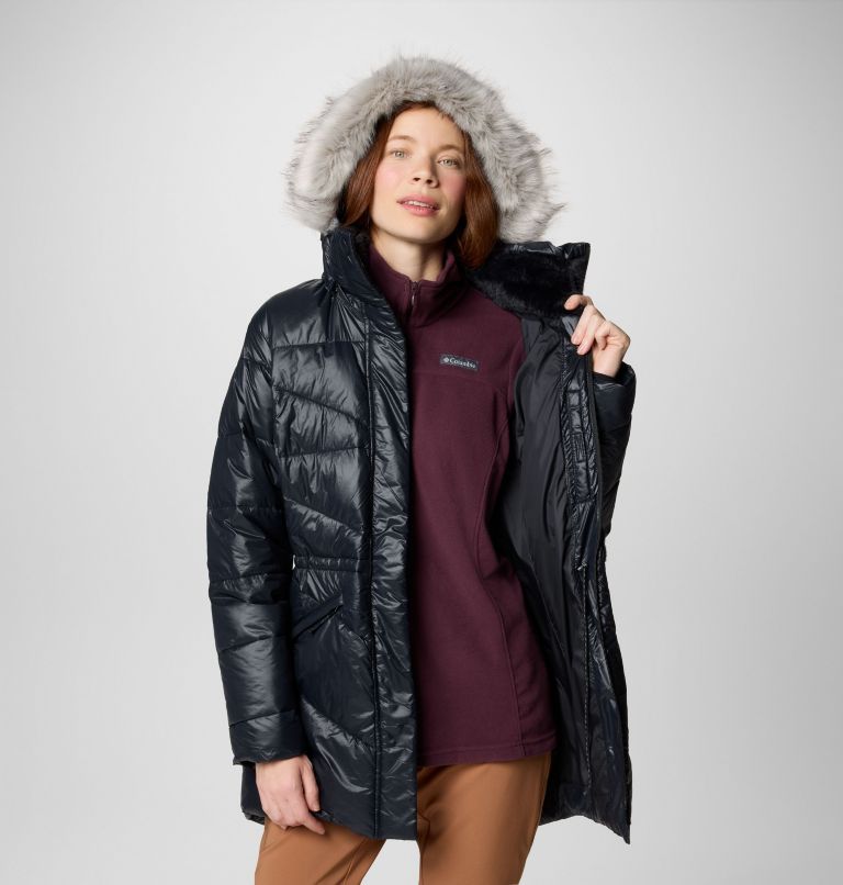 Women's Peak to Park III Mid Insulated Jacket, Color: Black Gunmetal, image 6