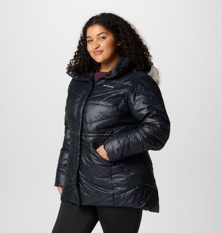 Manteau mi-long isolé Peak to Park III pour femmes – Grandes tailles, Color: Black Gunmetal, image 4