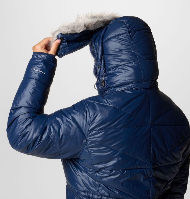 Women's Peak to Park III Mid Insulated Jacket - Plus Size, Color: Collegiate Navy Gunmetal, image 7