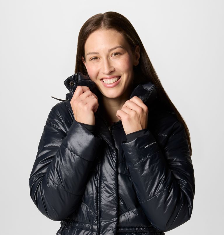 Women's Peak to Park III Insulated Hooded Jacket, Color: Black Gunmetal, image 5